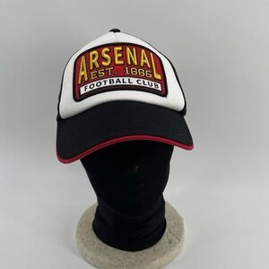 RARE Vintage Arsenal FC Trucker Hat | Est. 1886 | Embroidered Logo